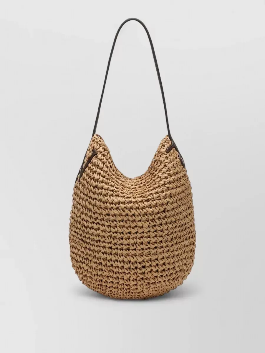 JW Anderson Small Raffia Tote fauve, photo 2