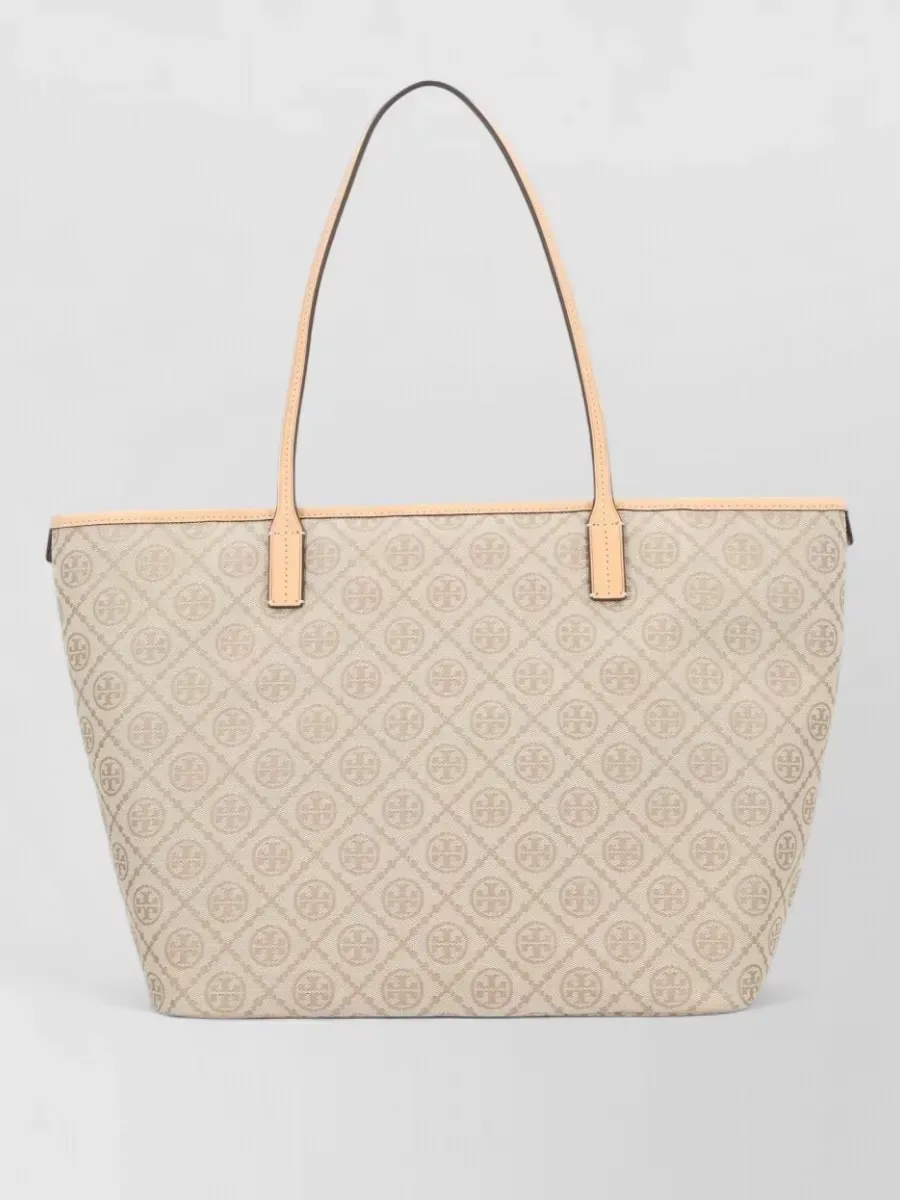 Tory Burch T Monogram Tote beige, photo 1
