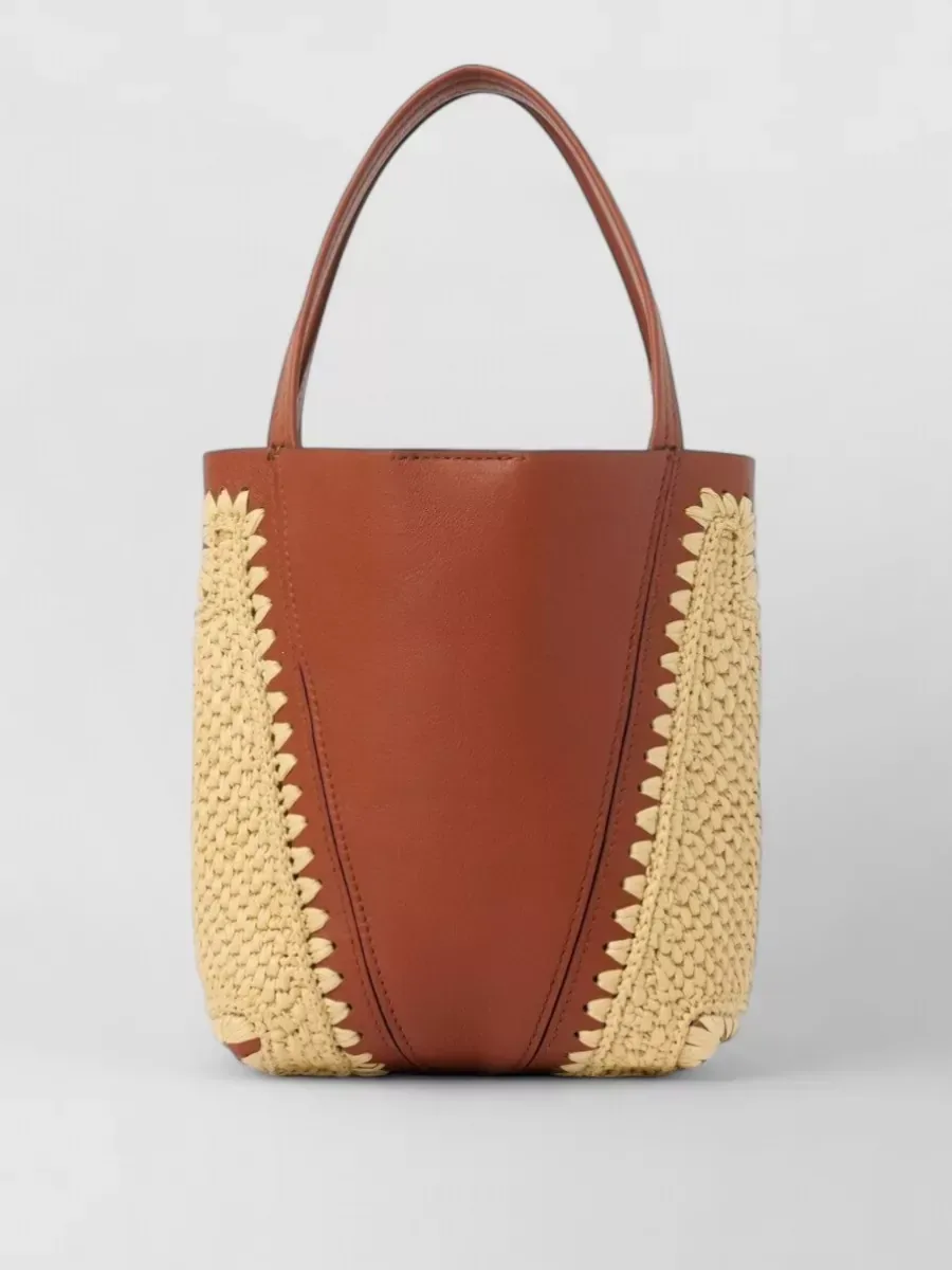 Borsa a secchiello Chloé Spin Small in marrone, foto 3