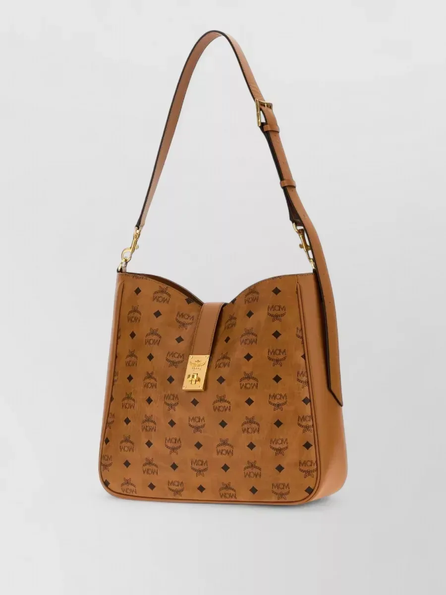 MCM Tracey Large Schultertasche in Braun, Foto 2