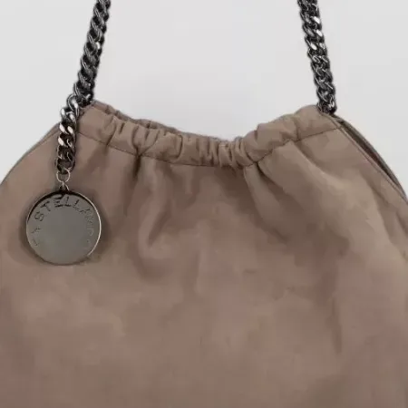 Borsa tote Stella McCartney Falabella Mini tortora, dettaglio