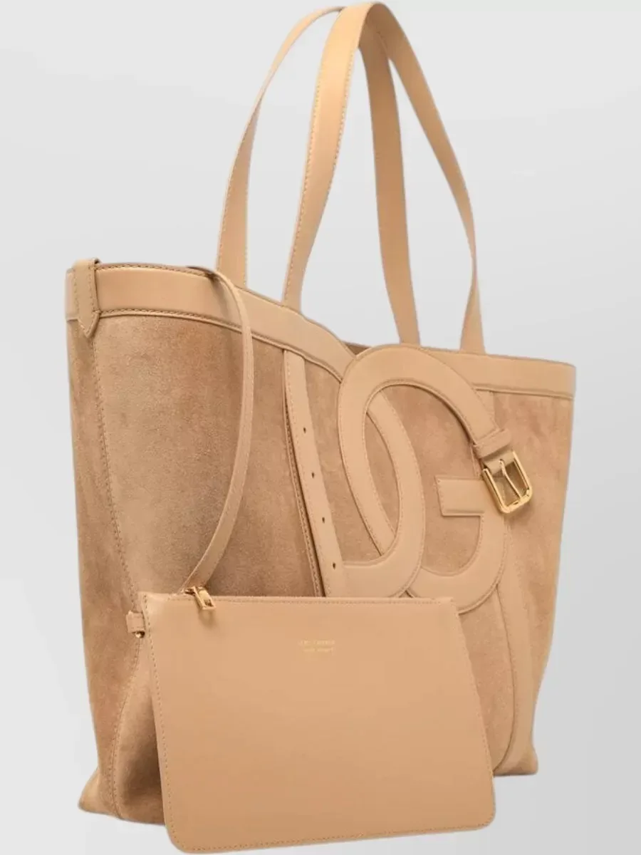 Dolce&Gabbana Small Shopping Tote in Beige, photo 3