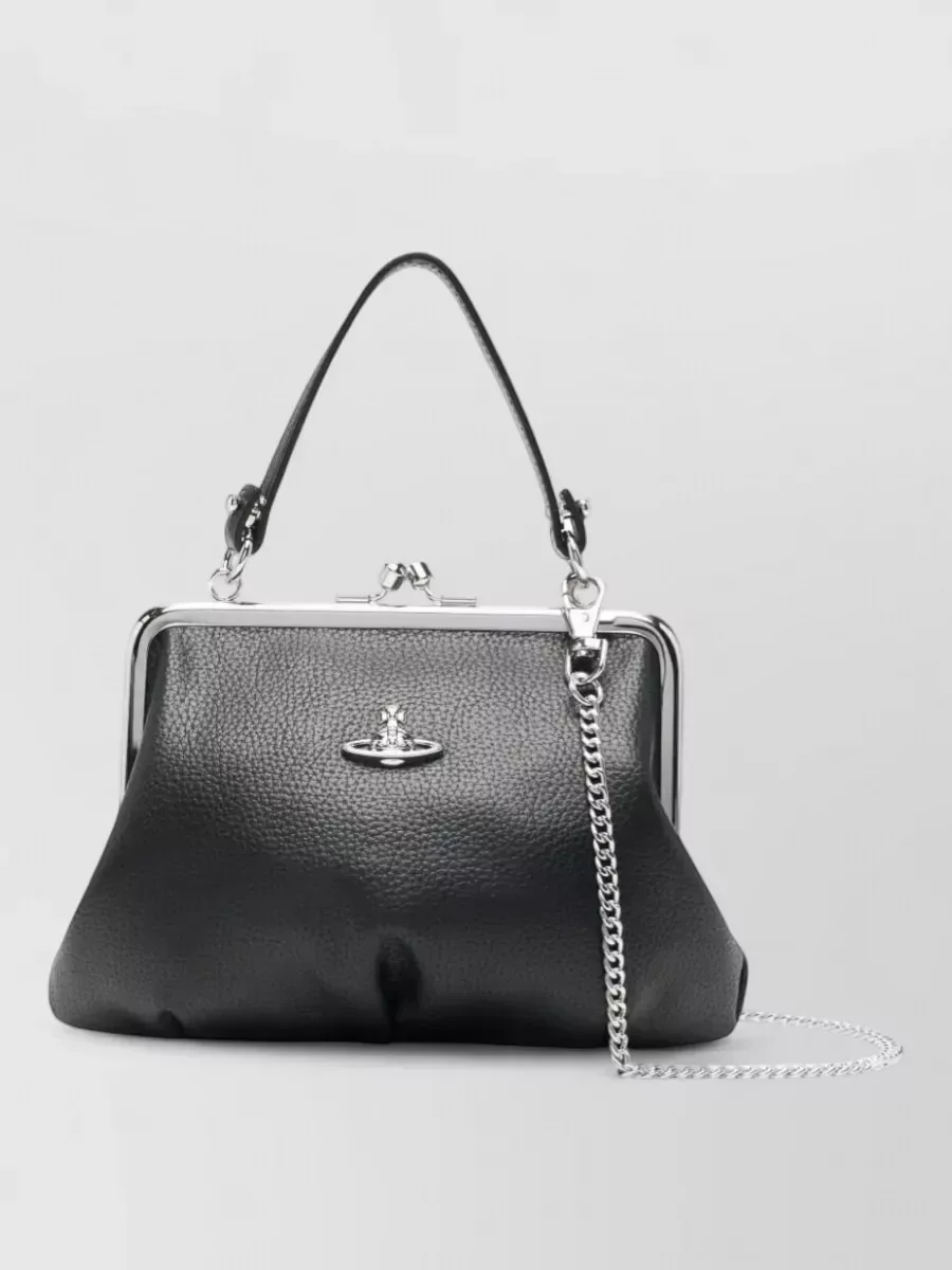 Vivienne Westwood Granny Frame Tote باللون الأسود، صورة 1