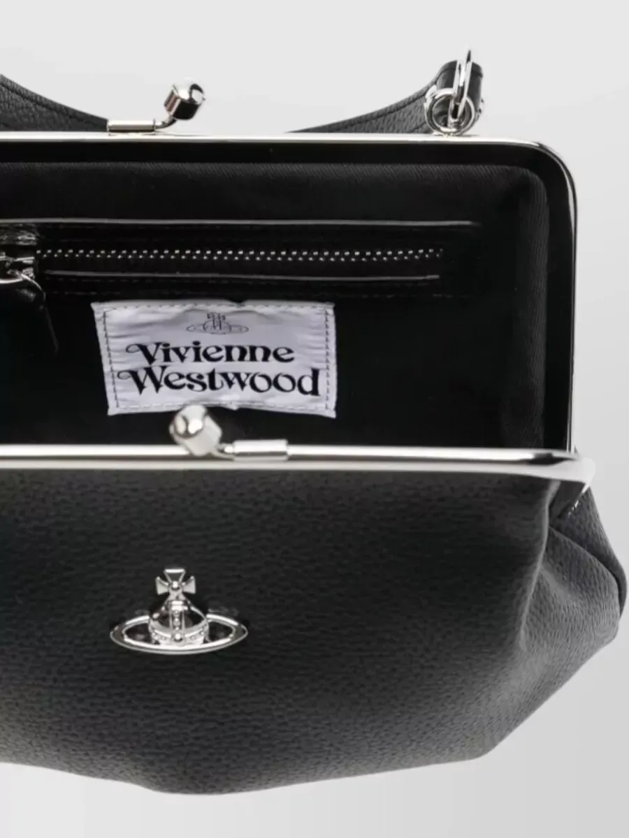 Vivienne Westwood Granny Frame Tote باللون الأسود، صورة 4