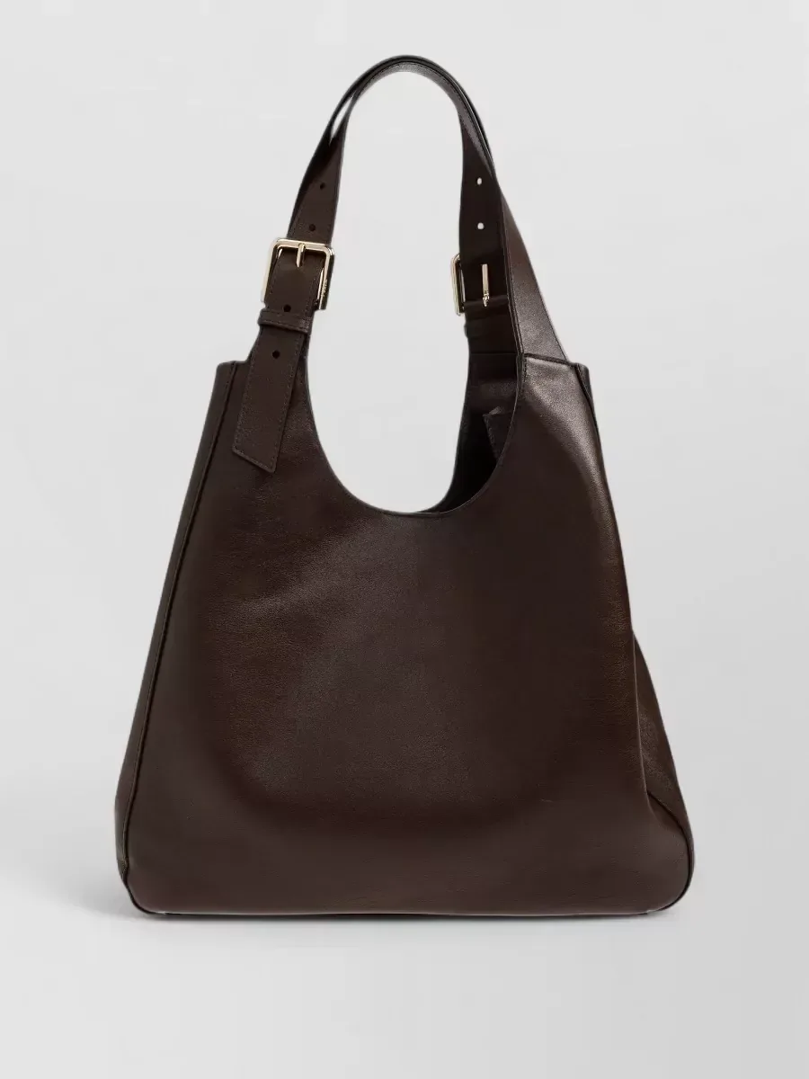 Furla Leather Tote in Marrone, foto 3