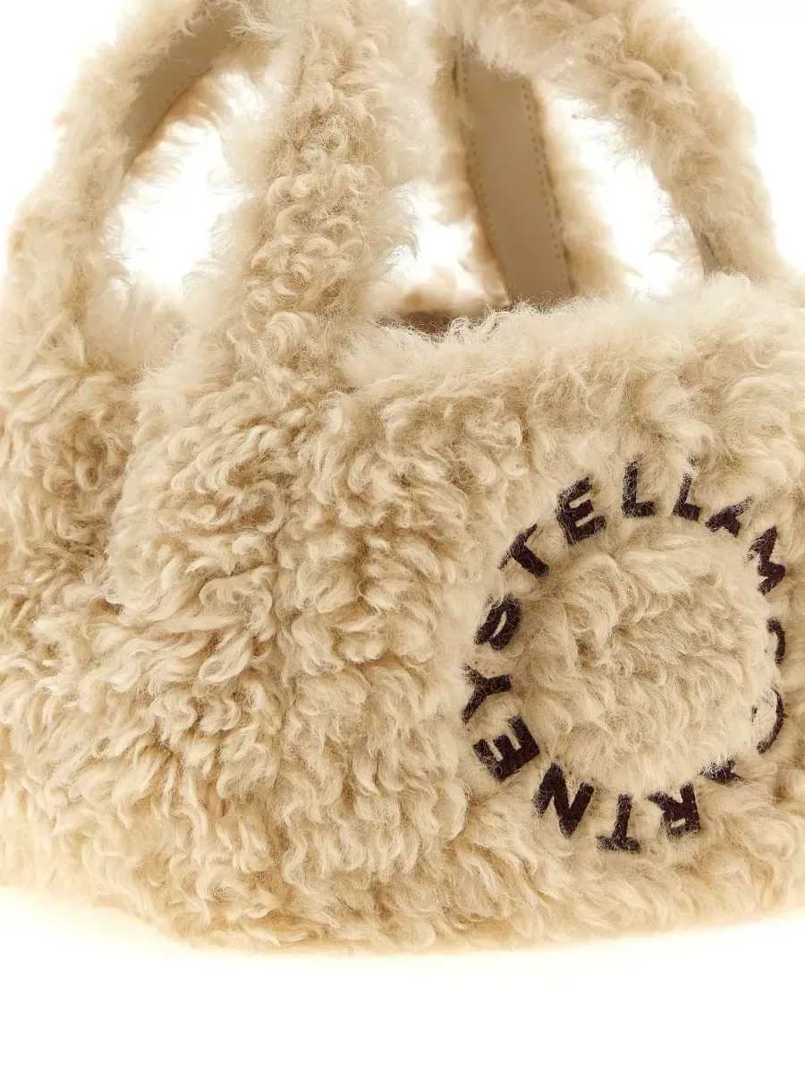 Cabas Stella McCartney Stella Logo beige, photo 3