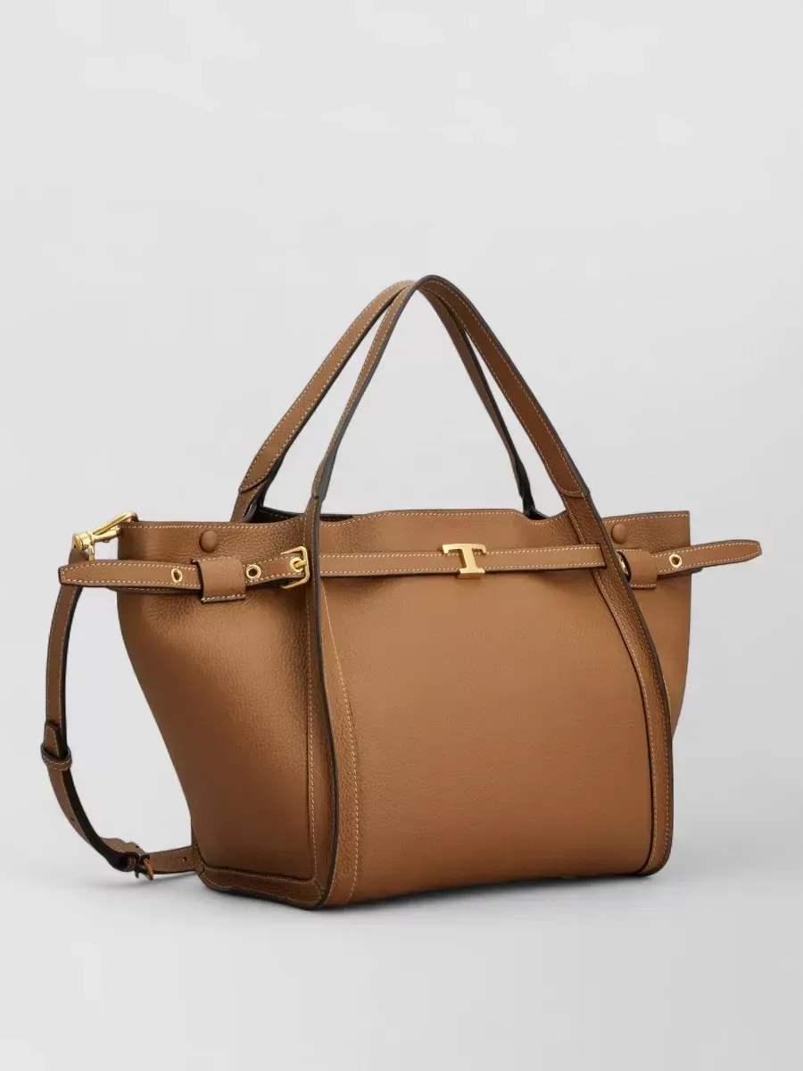 Tod's T Timeless Small Tote in Braun, Foto 2
