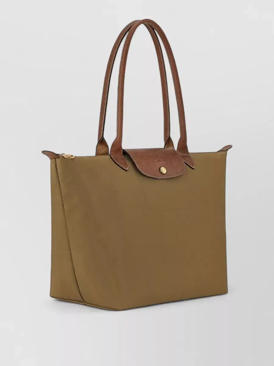 Longchamp Foldable Nylon Tote in Olive, photo 2