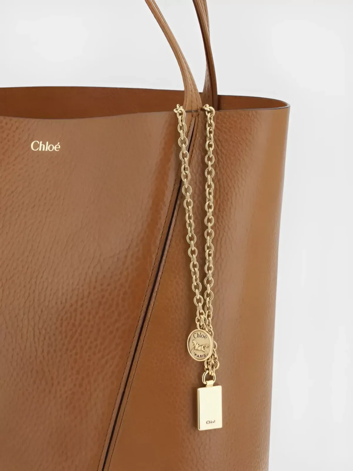 Chloé Spin Tote marrone, foto 4