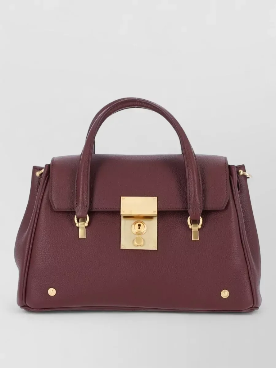 Thom Browne Leather Tote bordeaux, foto 2