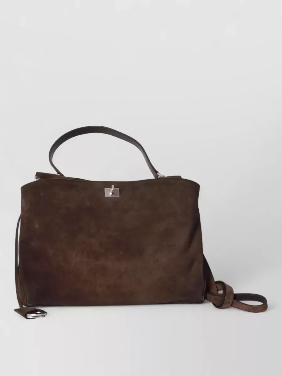 Bolso tote Balenciaga Rodeo Medium en marrón, foto 1