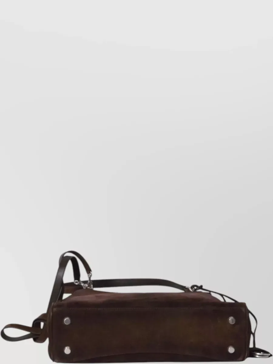 Bolso tote Balenciaga Rodeo Medium en marrón, foto 4