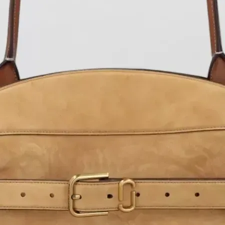 Marc Jacobs Leather Tote in Tan, detail