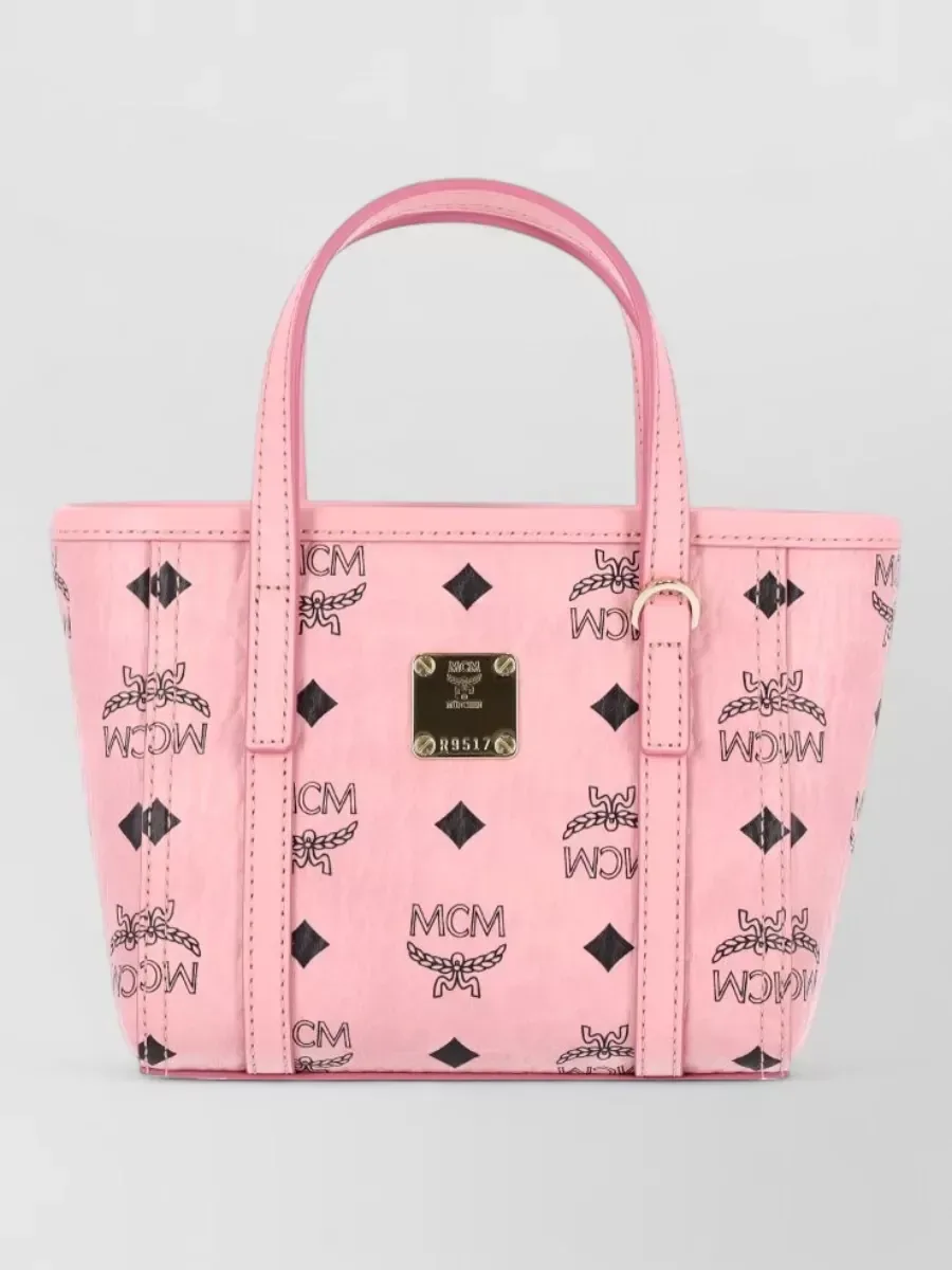 Mini cabas MCM Toni X-Mini rose, photo 2