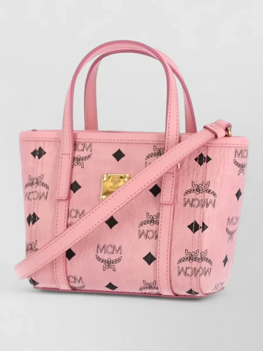 Mini cabas MCM Toni X-Mini rose, photo 3