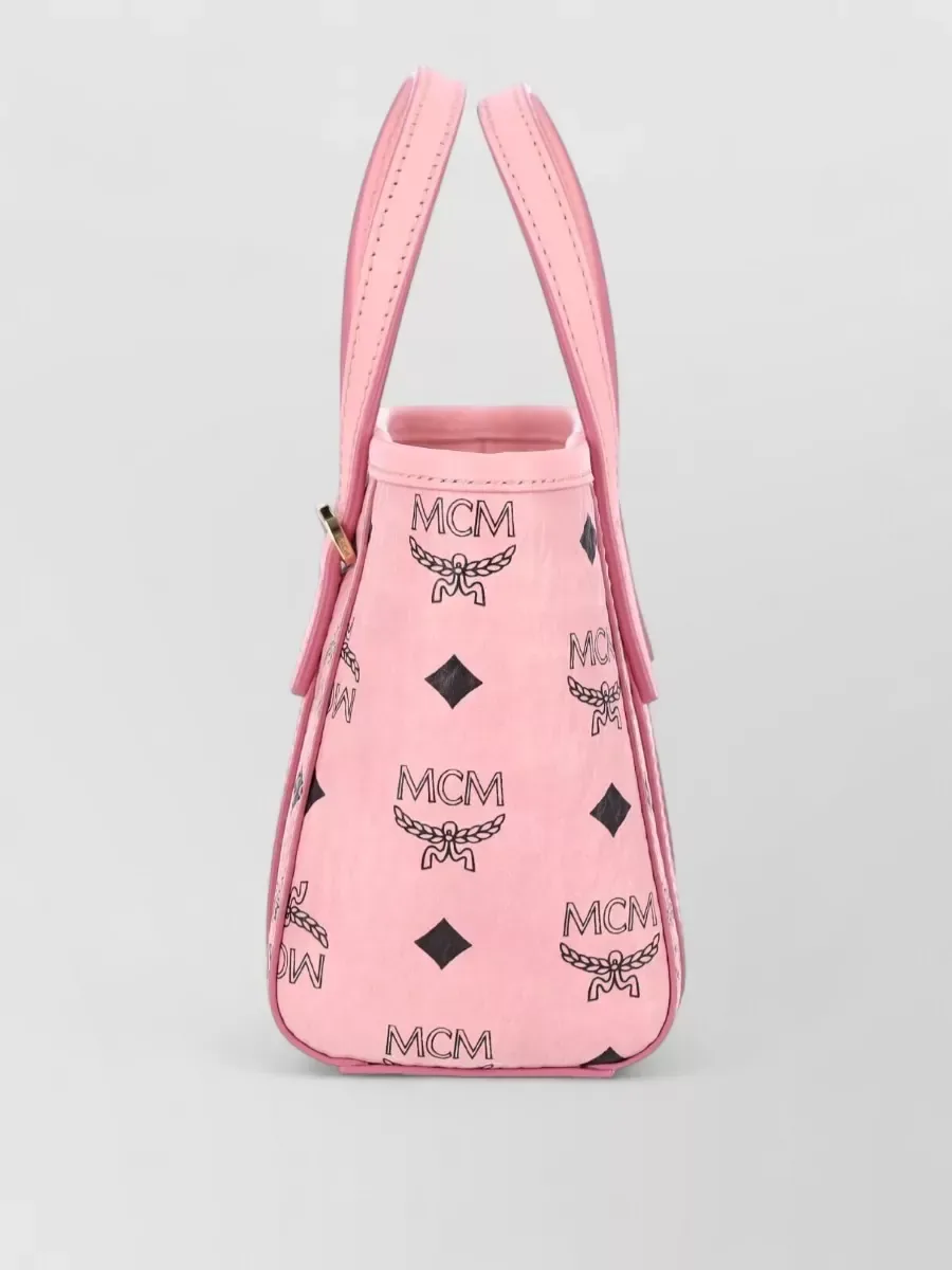 Mini cabas MCM Toni X-Mini rose, photo 4