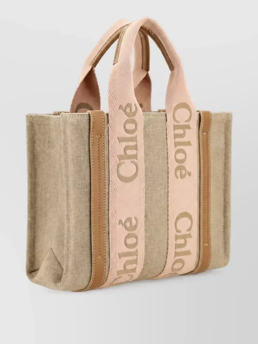 Cabas Chloé Woody Medium beige, photo 2