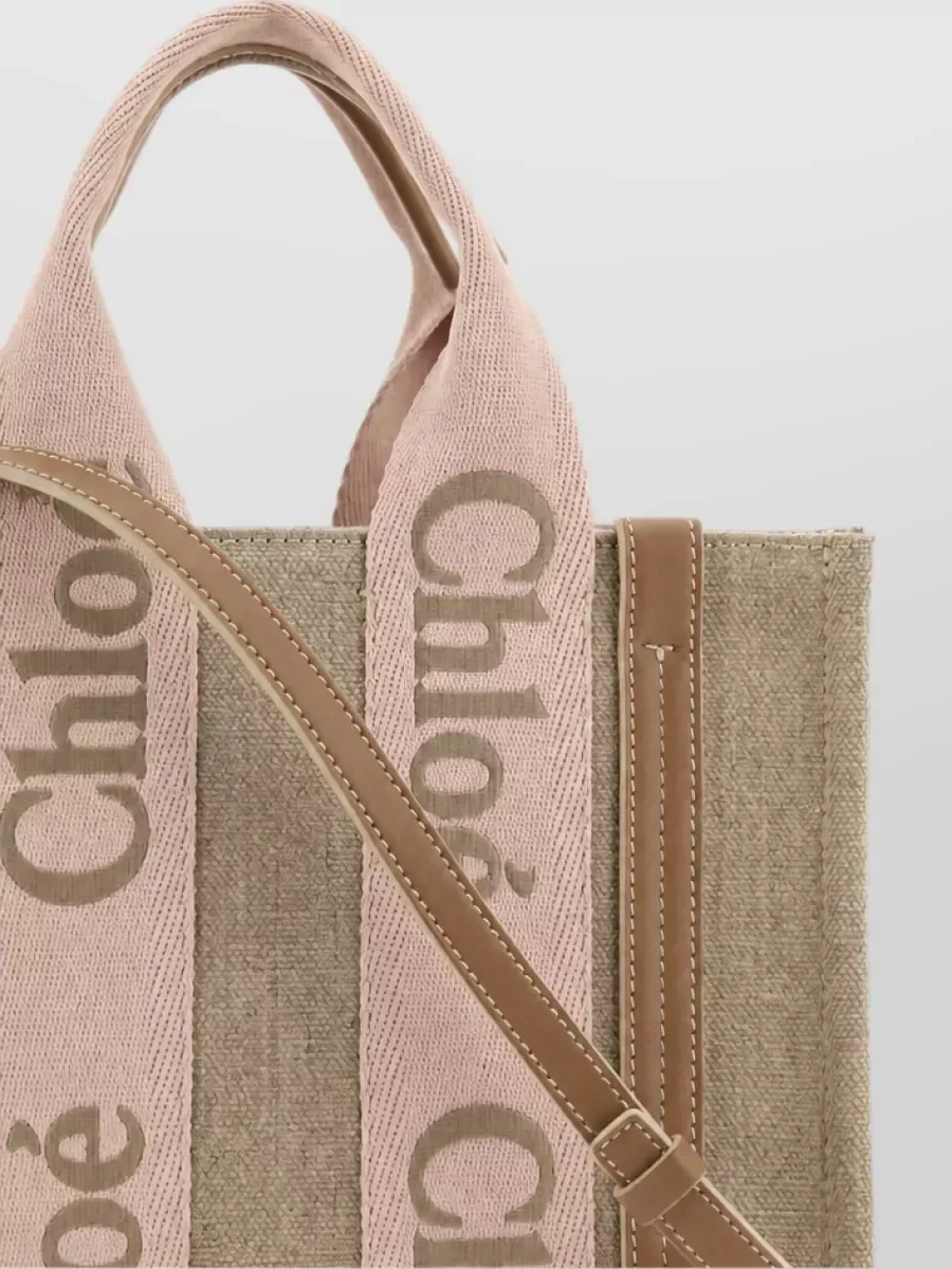 Cabas Chloé Woody Medium beige, photo 4