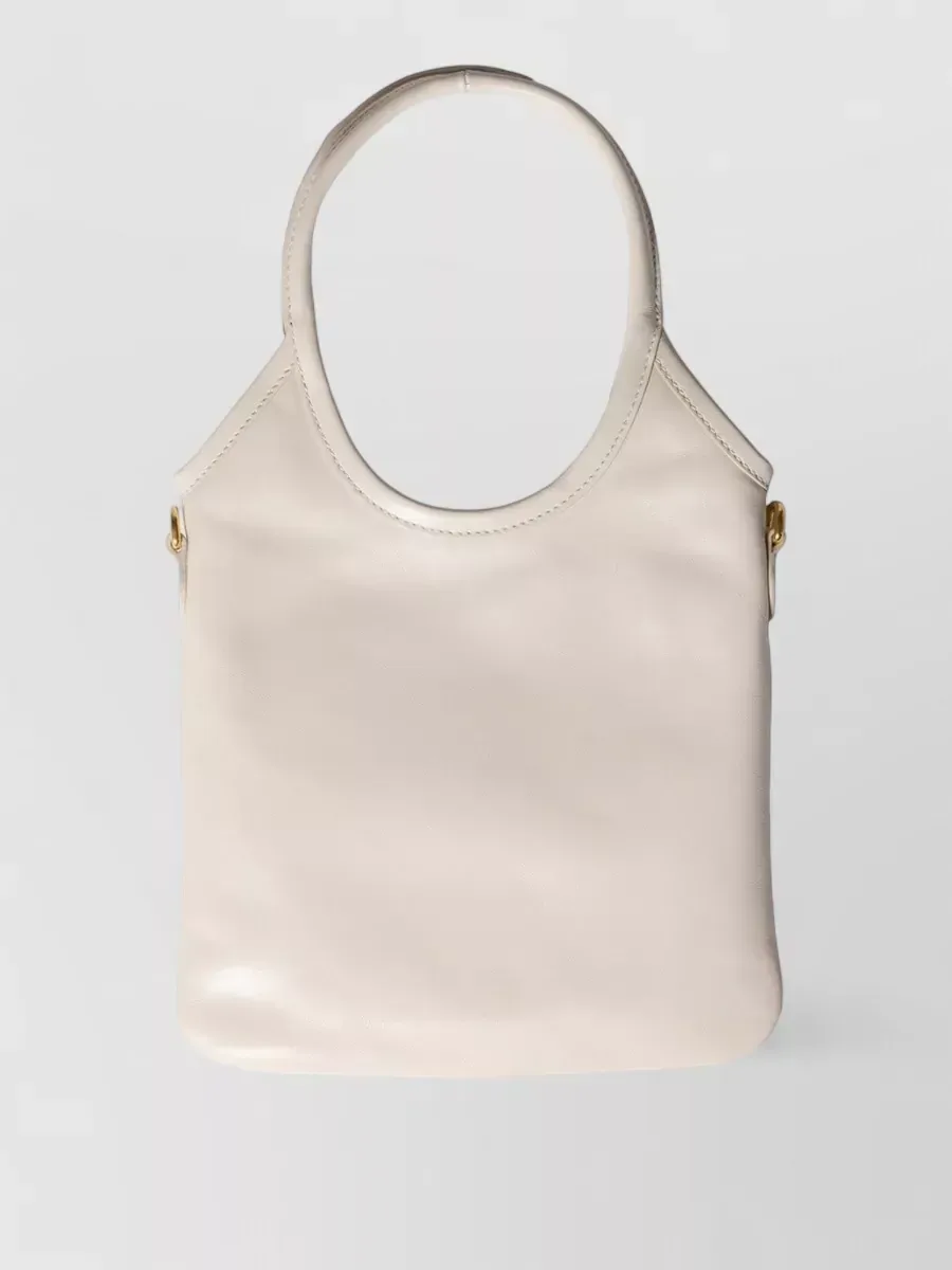 Mini cabas Miu Miu Ivy Mini blanc, photo 3