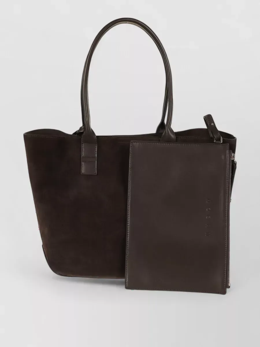 Hogan Shoulder Bag in Dark Brown, photo 3