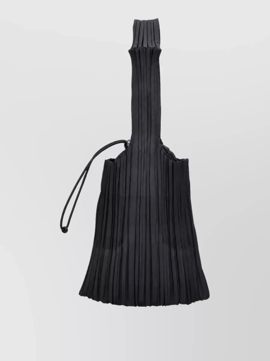 Bolso tote plisado Pleats Please Issey Miyake en negro, foto 1
