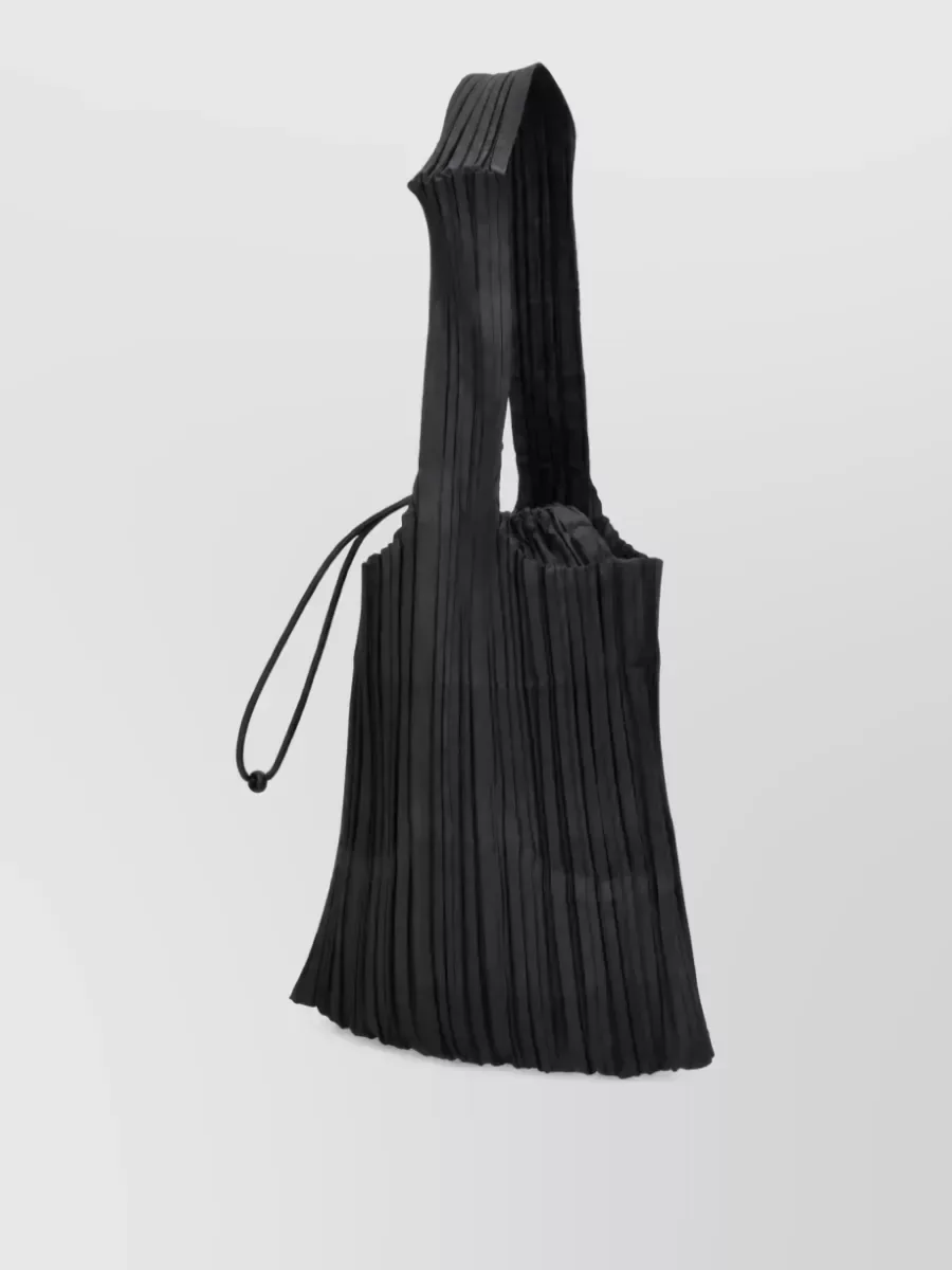 Bolso tote plisado Pleats Please Issey Miyake en negro, foto 3