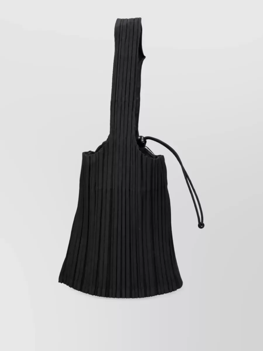 Bolso tote plisado Pleats Please Issey Miyake en negro, foto 4