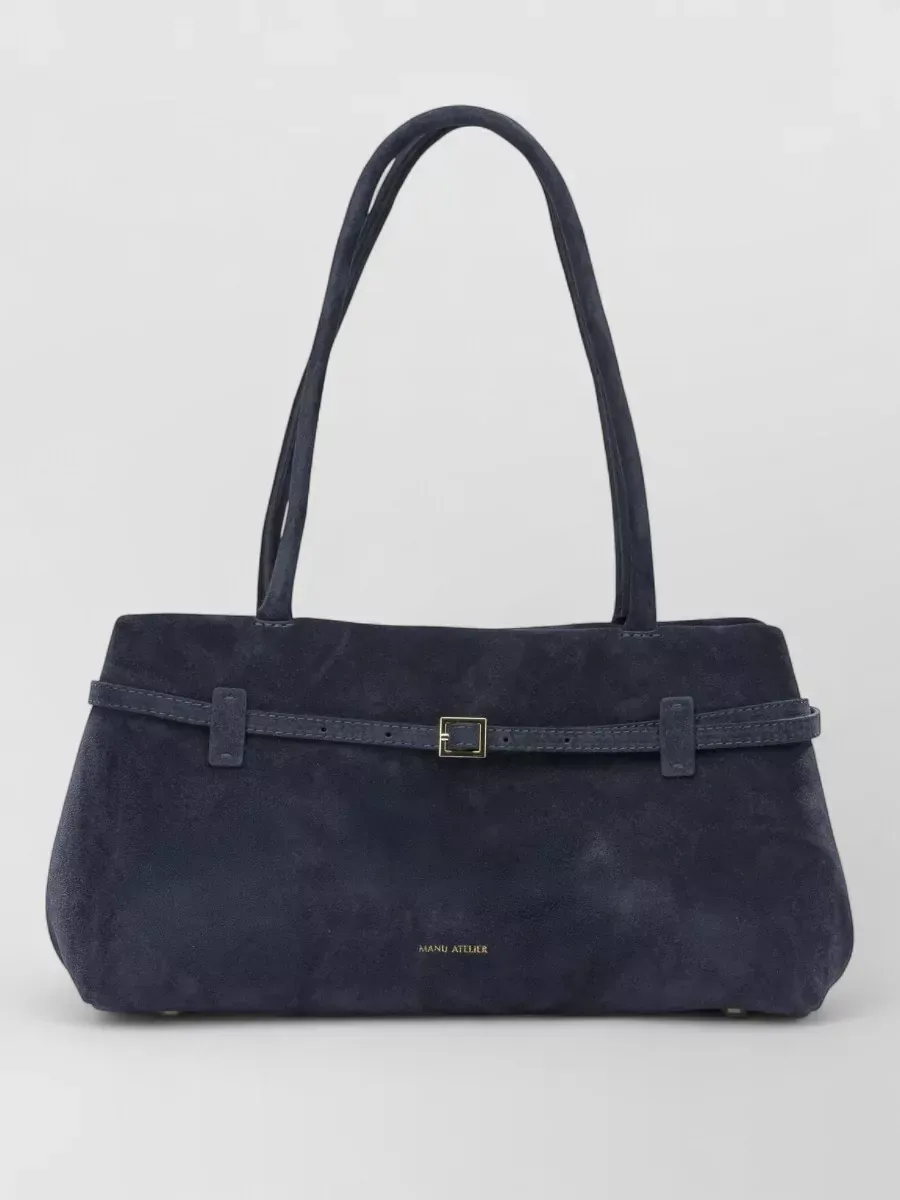 Manu Atelier Medium Tote in Marineblau, Foto 1