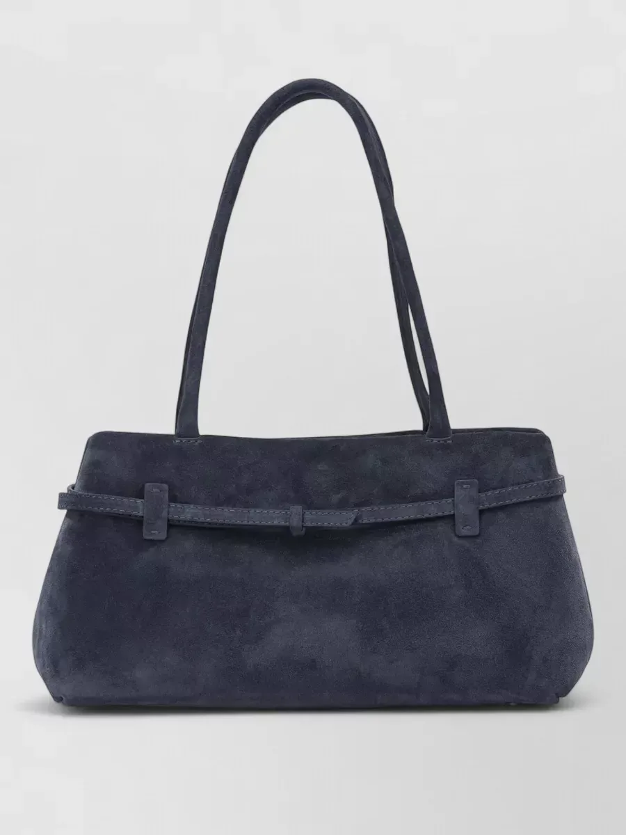 Manu Atelier Medium Tote in Marineblau, Foto 2