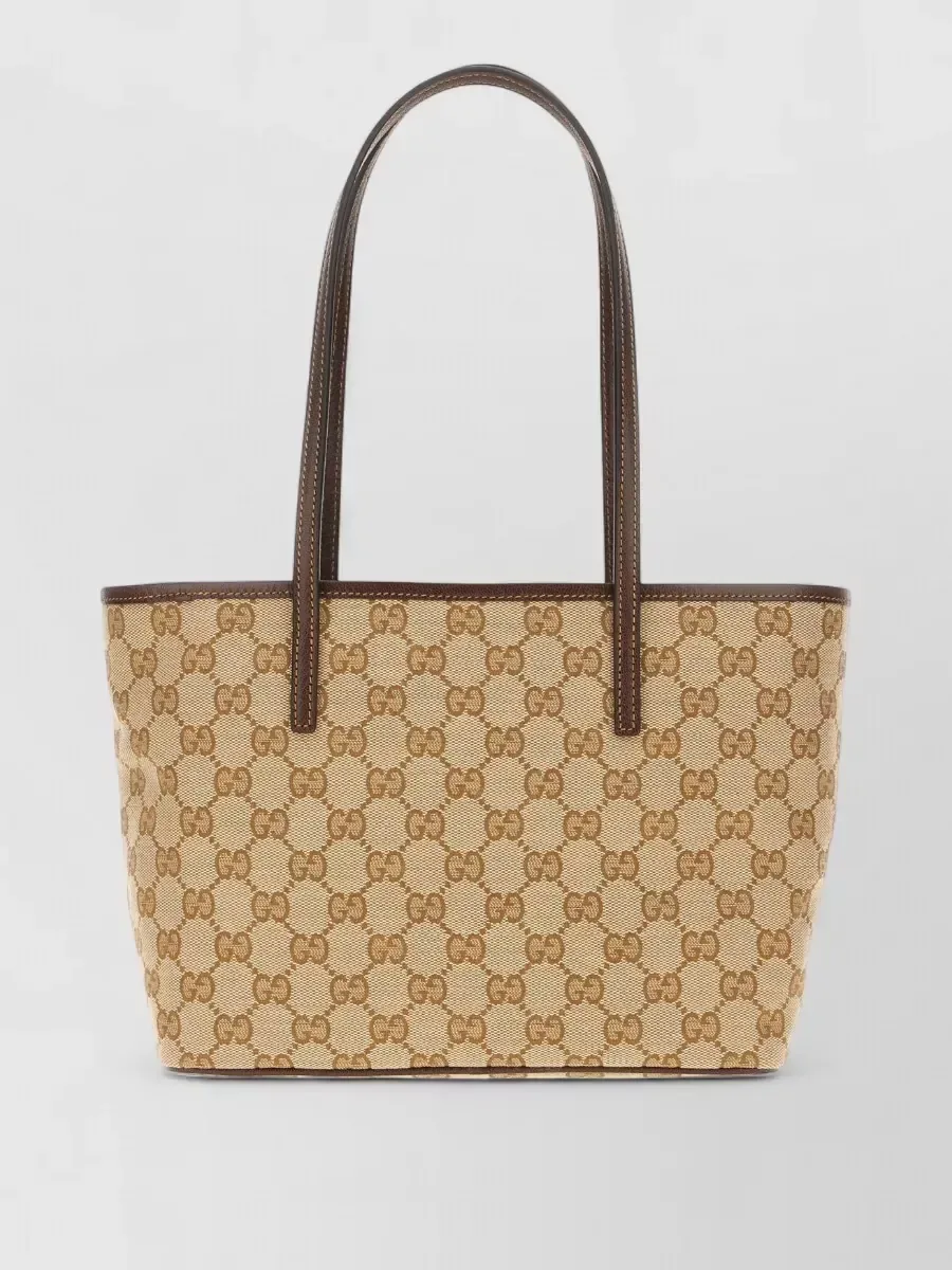 Gucci Logo Tote in Beige, Foto 2