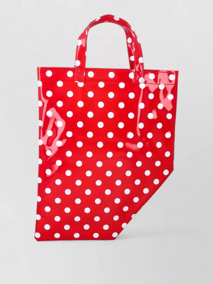 Comme des Garçons Polka-Dot Tote باللون الأحمر، صورة 1