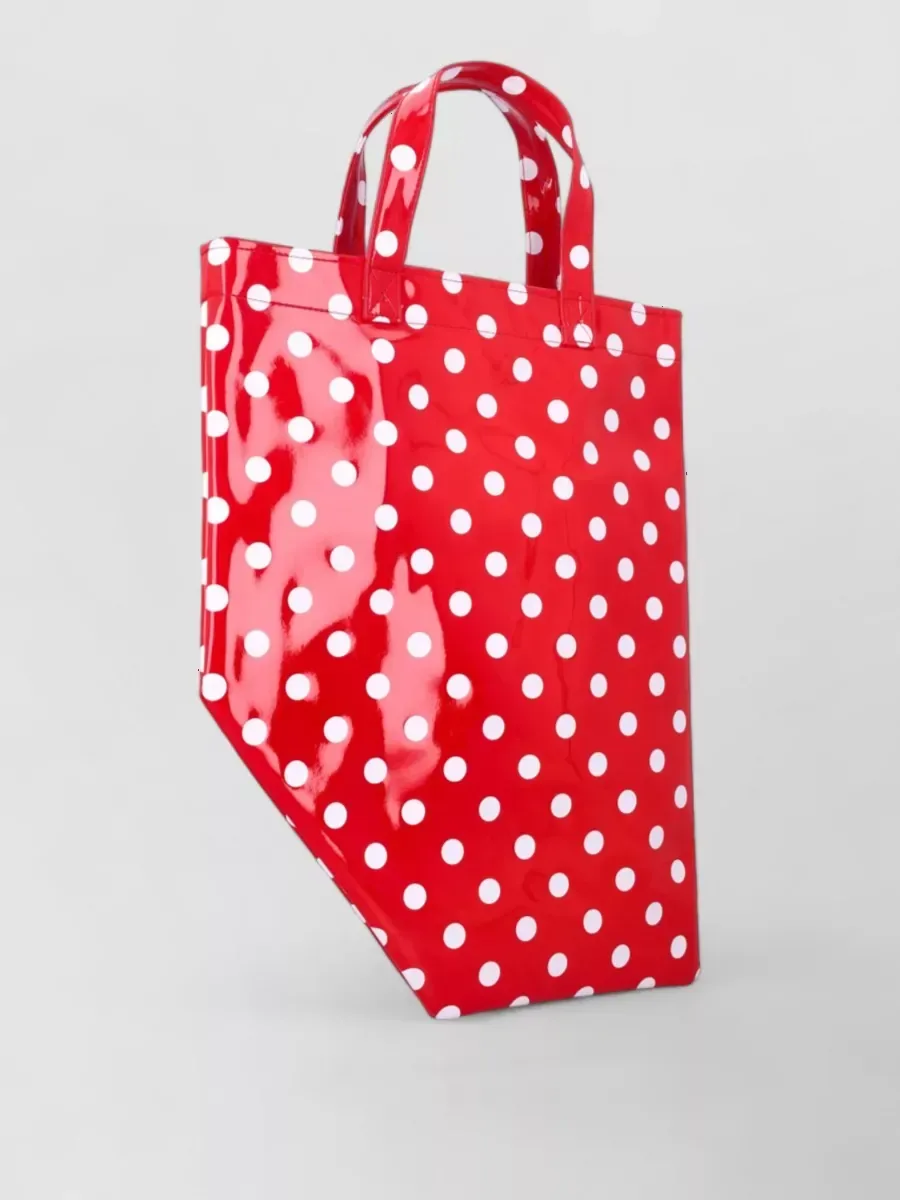 Comme des Garçons Polka-Dot Tote باللون الأحمر، صورة 3
