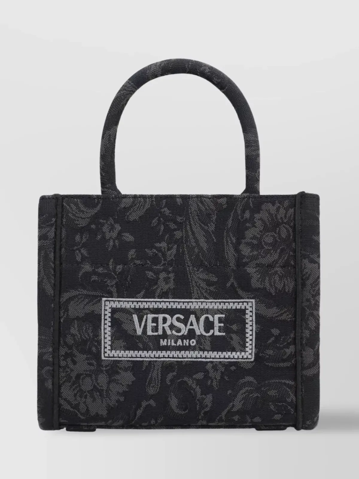 Versace Barocco Mini Tote in Schwarz, Foto 1