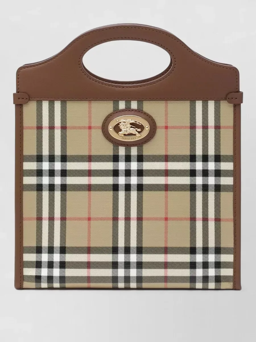 Mala tote Burberry xadrez bege, foto 2