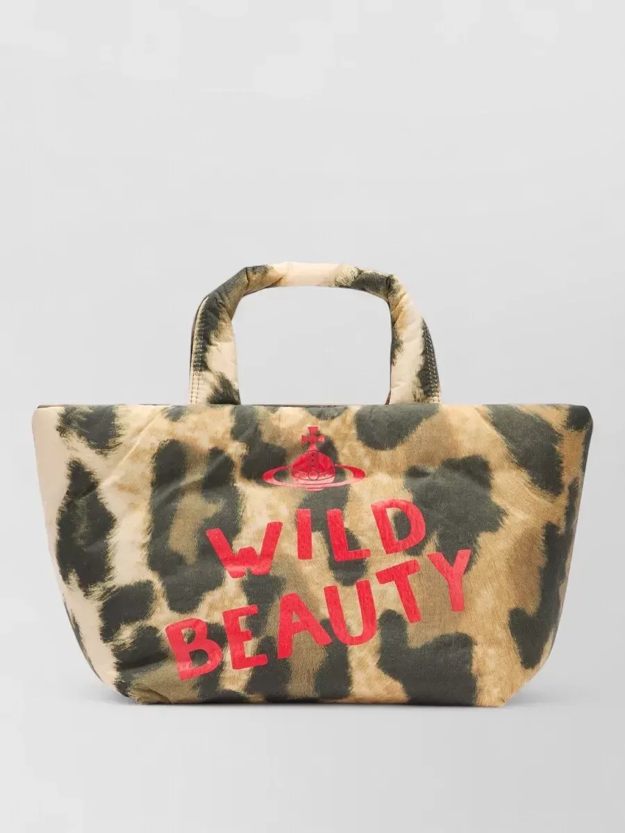 Bolso tote Vivienne Westwood Medium Leopard Tote en marrón, foto 1