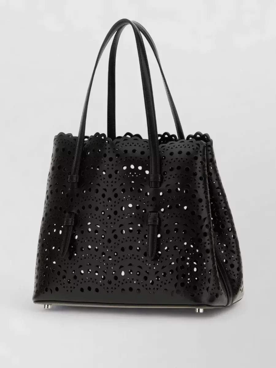 Alaïa Mina 25托特包黑色款,图2