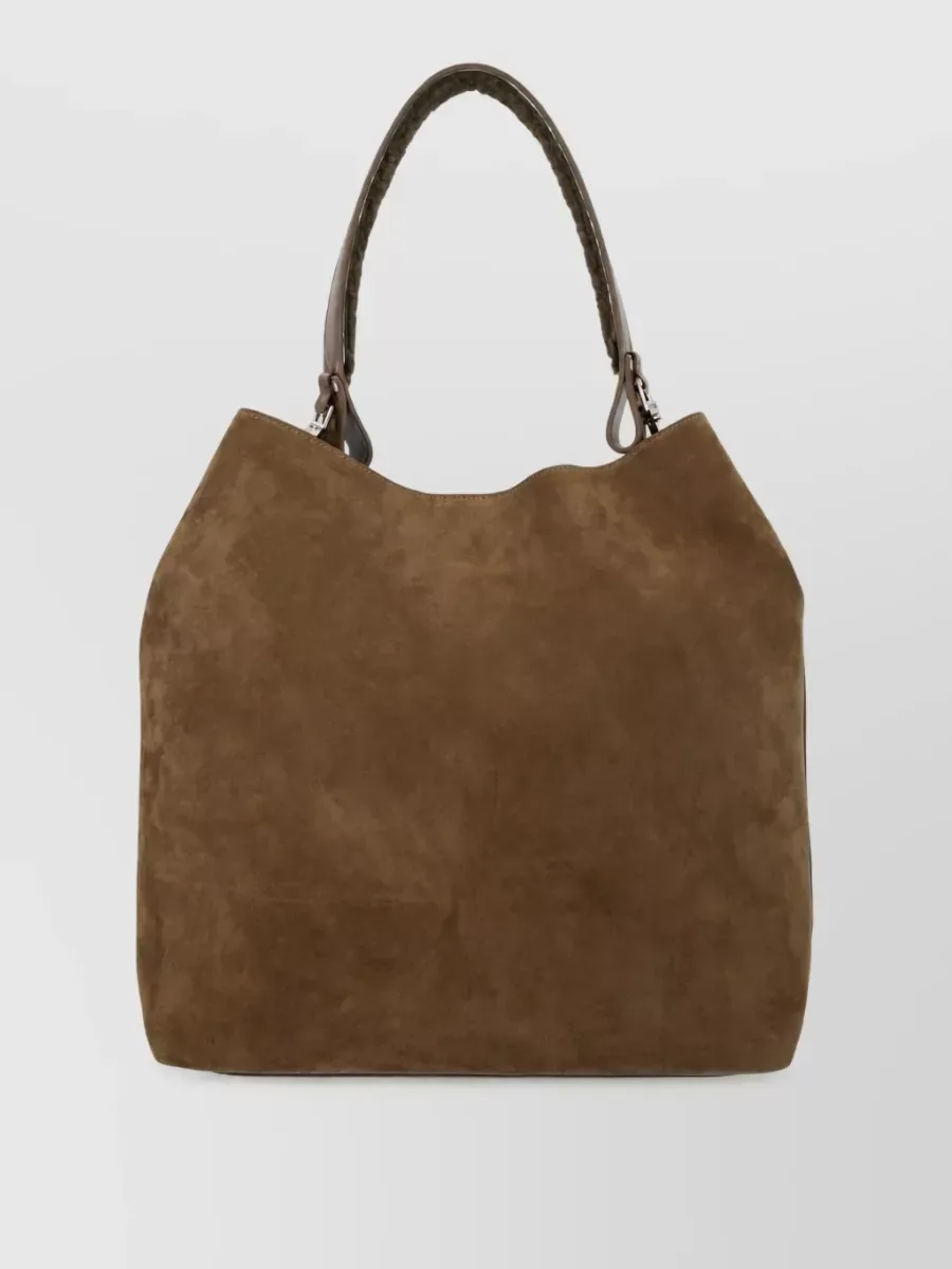 Mala tote Vivienne Westwood em pele de vitelo castanha, foto 1