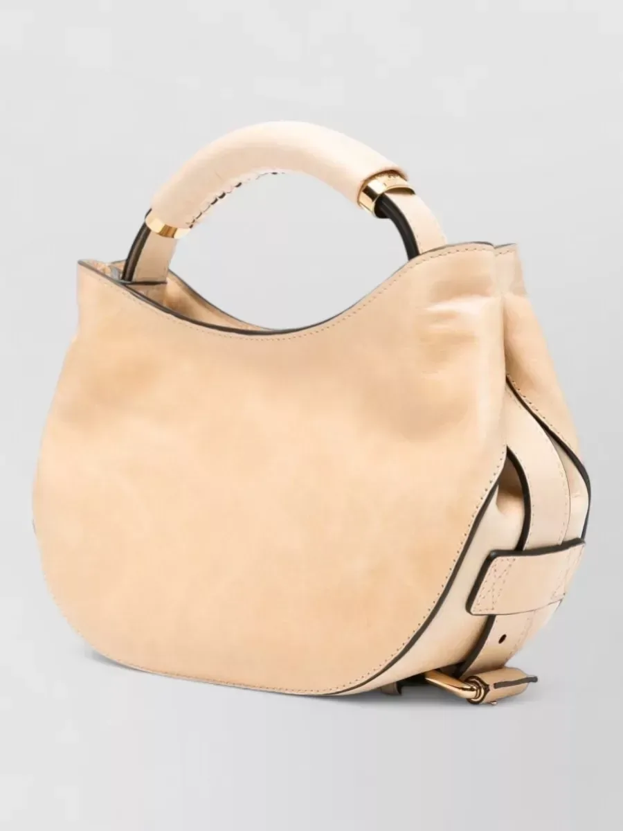 Moschino Leather Tote в бежевом цвете, фото 3
