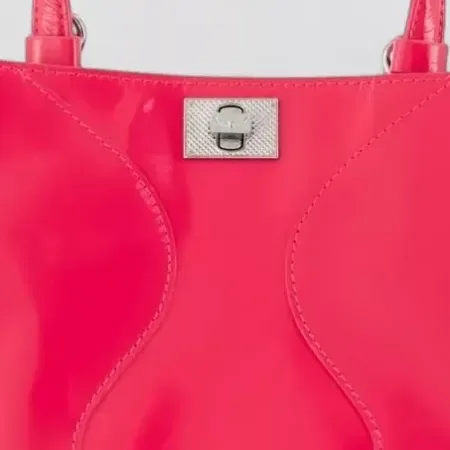 Mala tote Zadig & Voltaire Jack Nano em cor-de-rosa, pormenor