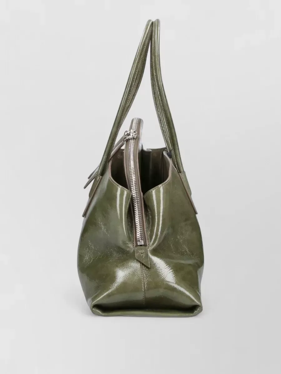 The Attico Medium Tote in Oliv, Foto 4