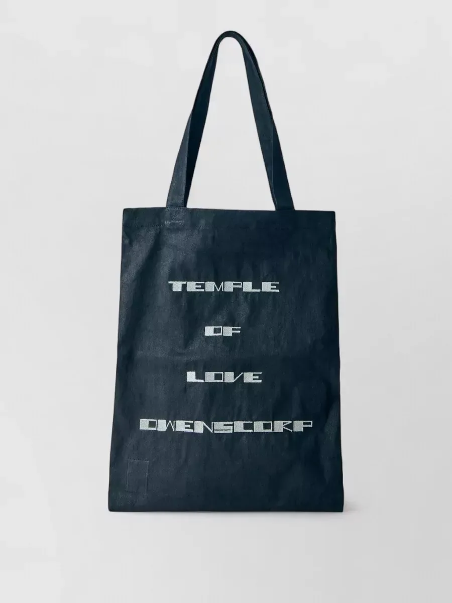 Borsa tote Rick Owens Tote Pod in cotone nero, foto 1