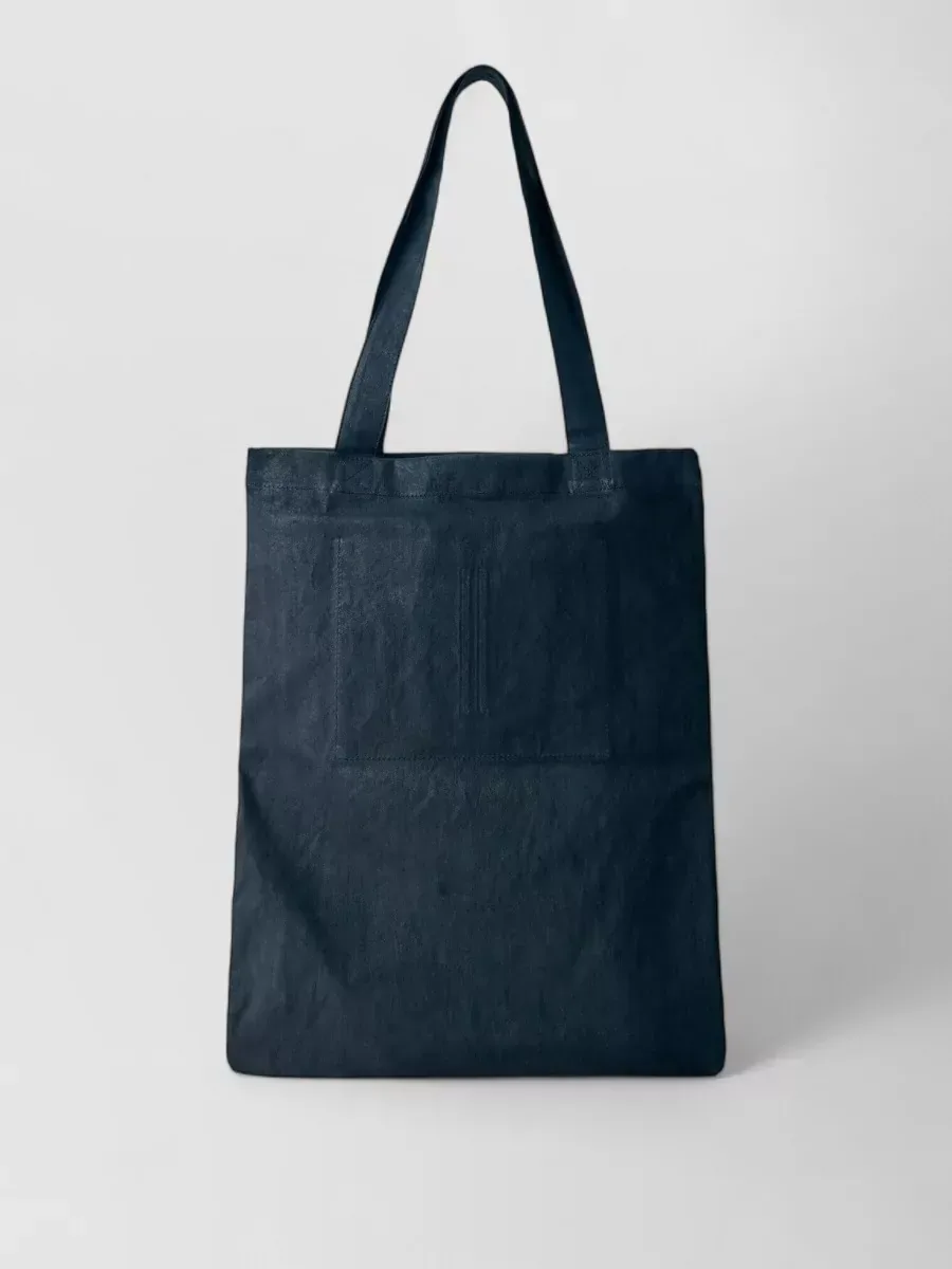 Borsa tote Rick Owens Tote Pod in cotone nero, foto 2
