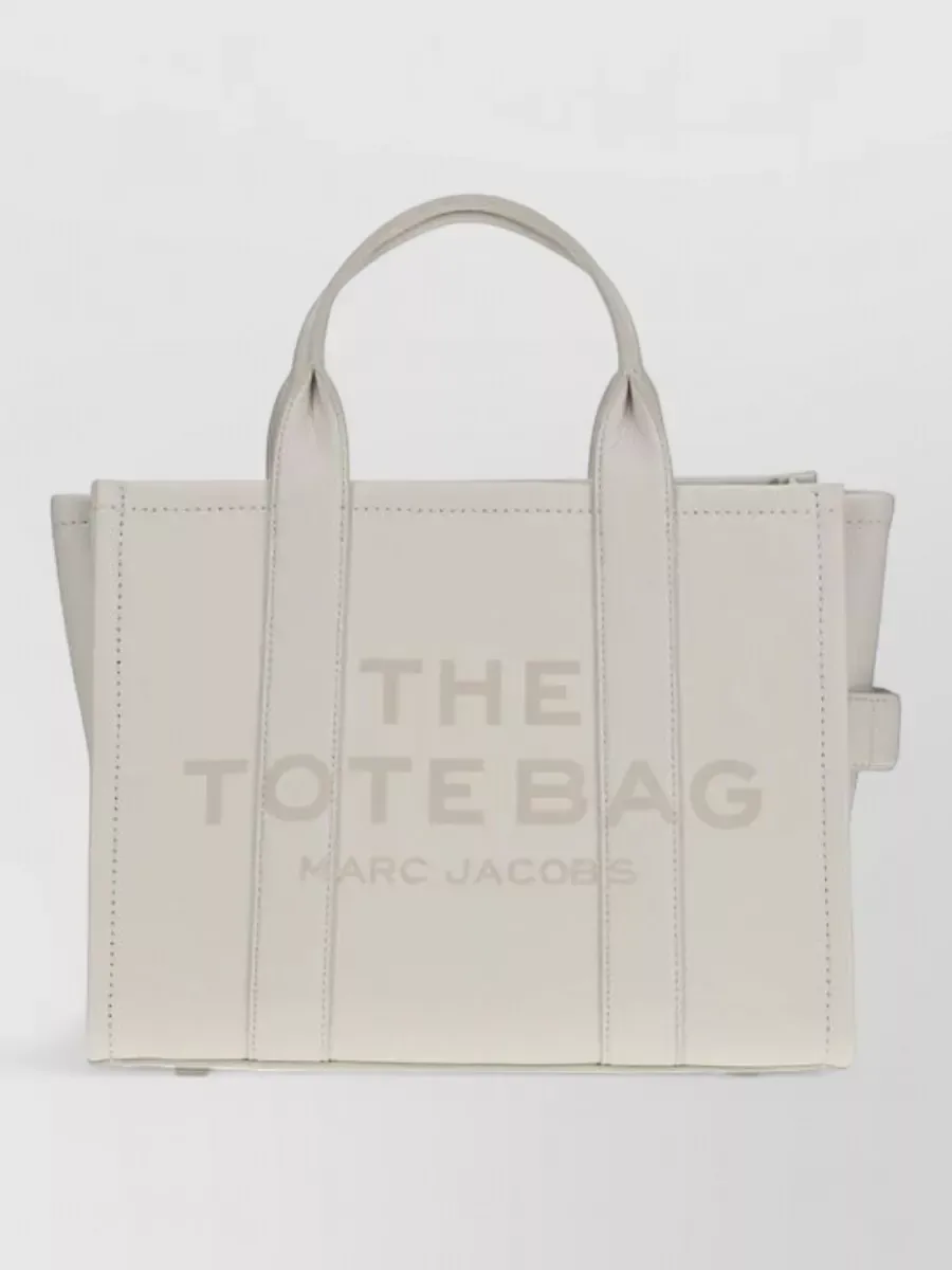Marc Jacobs The Leather Tote Bag بالبيج، صورة 1