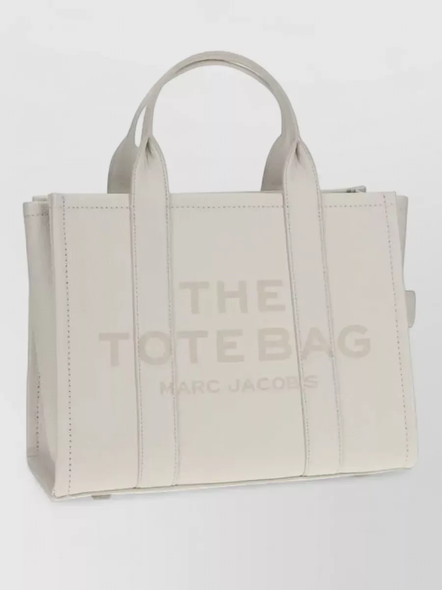 Marc Jacobs The Leather Tote Bag بالبيج، صورة 3