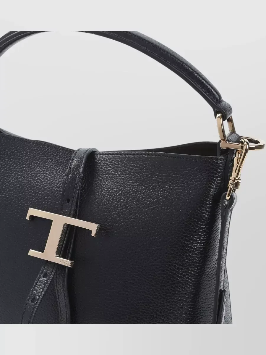 Tod's T Timeless Mini Bucket in Black, photo 2