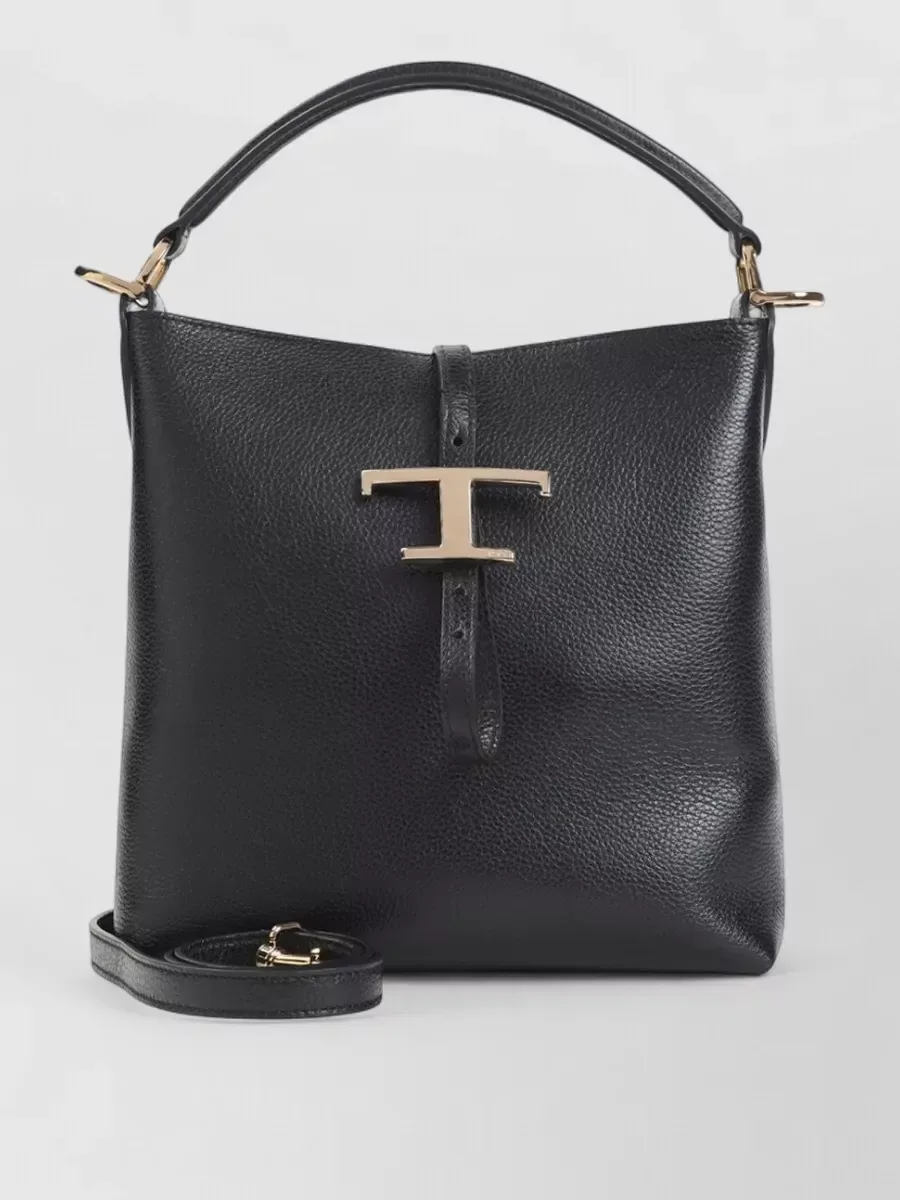 Tod's T Timeless Mini Bucket in Black, photo 3