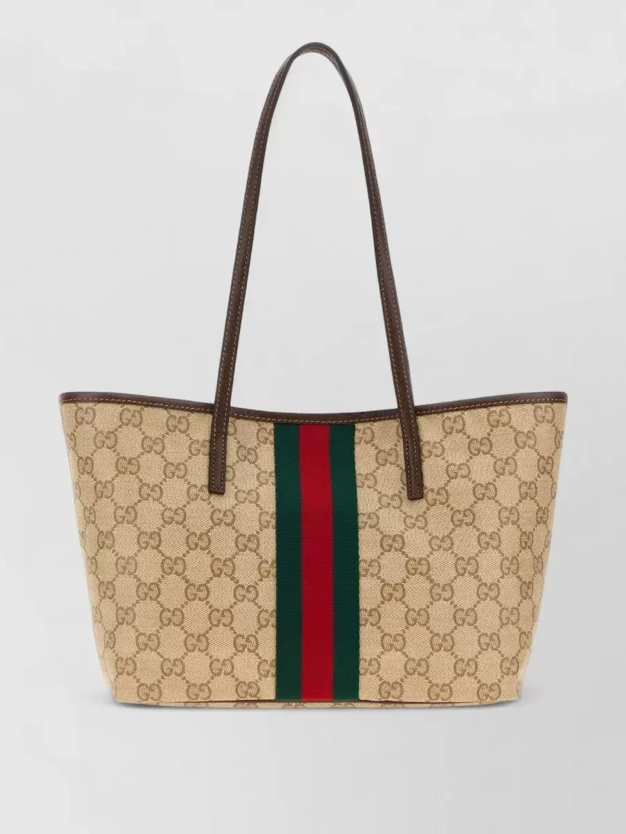 Gucci Small Logo Tote in Beige, photo 1