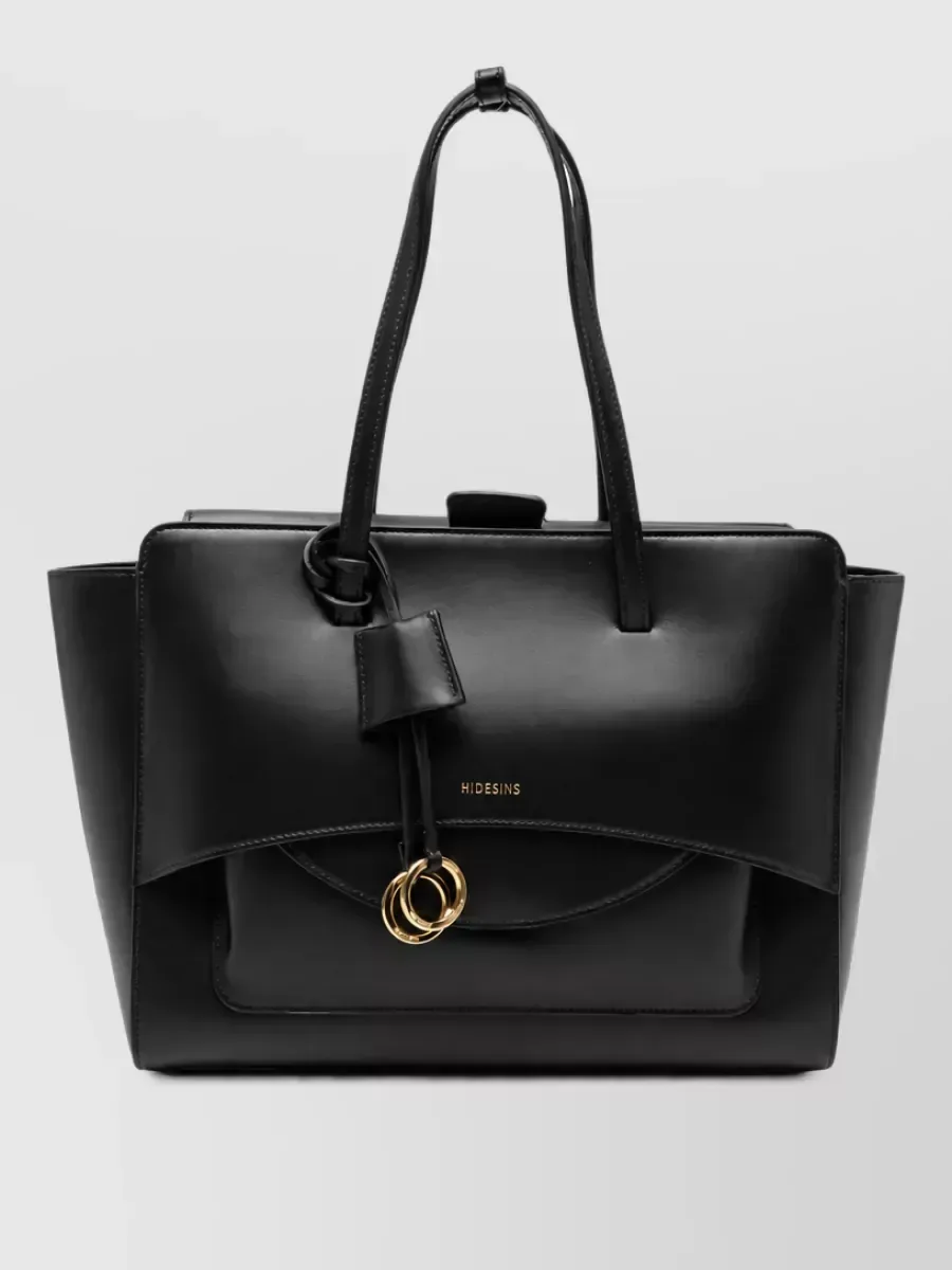 Borsa tote Hidesins in pelle di vitello in Nero, foto 1
