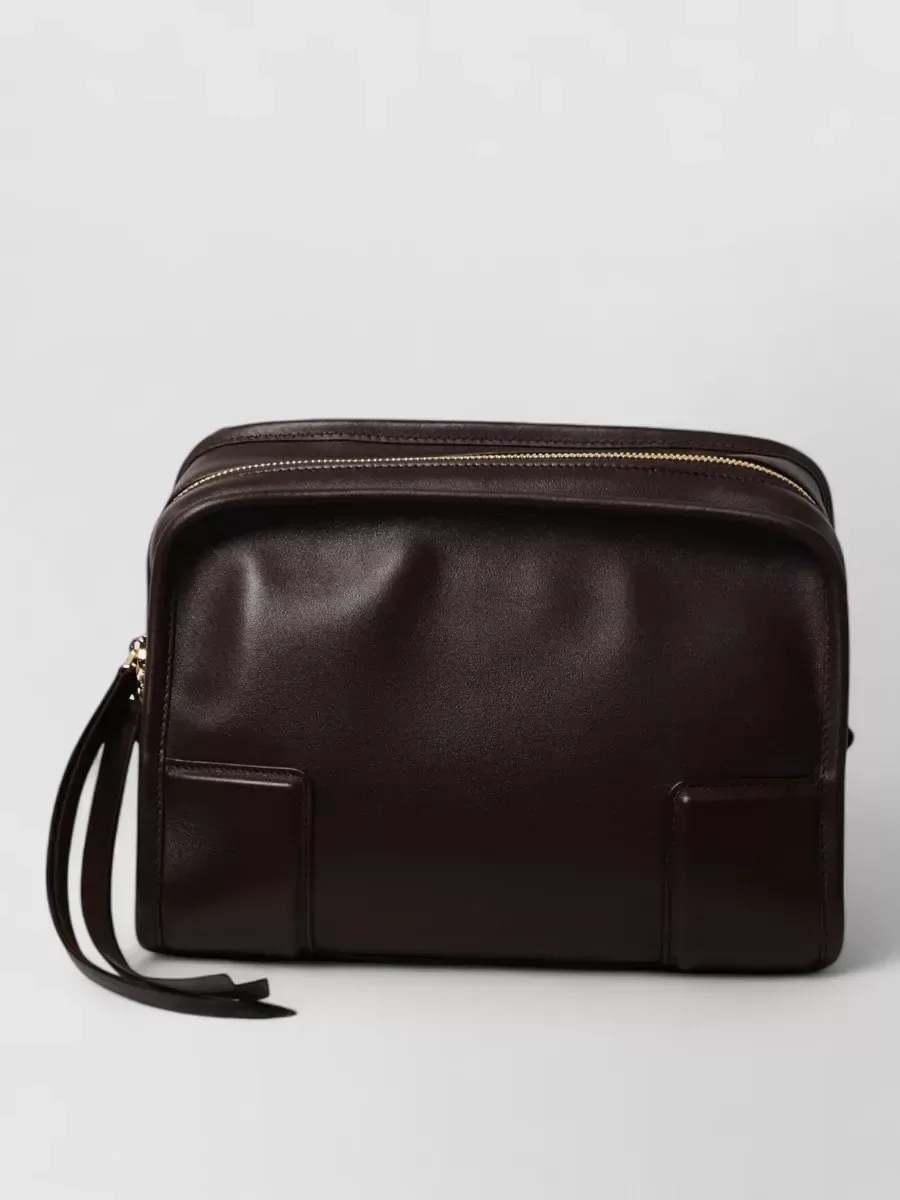 Loewe Small Calfskin Tote in Dark Brown, photo 1