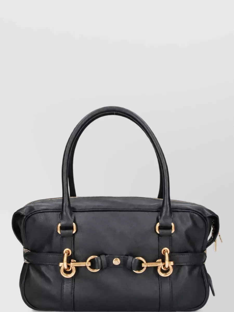Borsa tote Burberry in pelle nera, foto 1